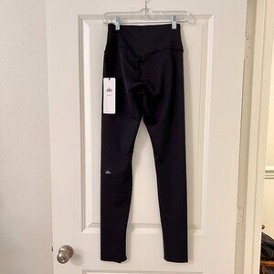 Airlift High-Waist Black Split Helm Legging, NEW